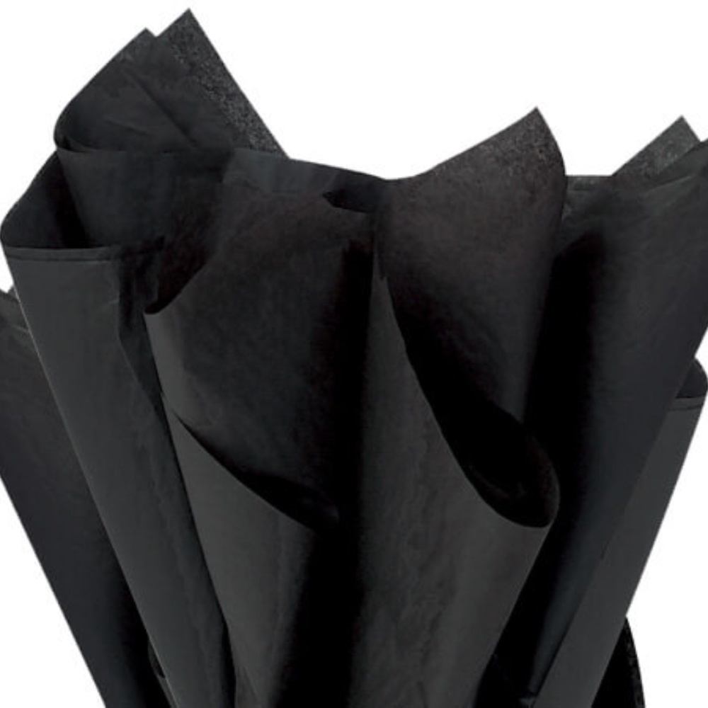Black Tissue Paper 100 Sheets Eco Friendly USA